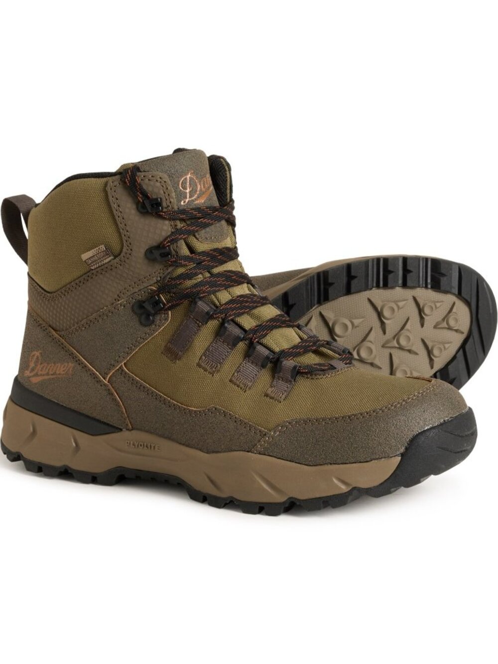 DANNER Vital Trail 5" Mens EE WIDE Trail Hiking Boots Brown/Olive 65301 NEW